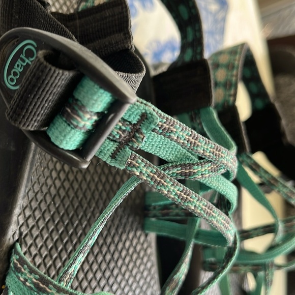 Chacos Strappy Teal and Black Women's Sandals Size 7 - Picture 8 of 8